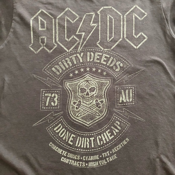 AC/DC Tee Dirty Deeds Done Dirt Cheap - Picture 2 of 5